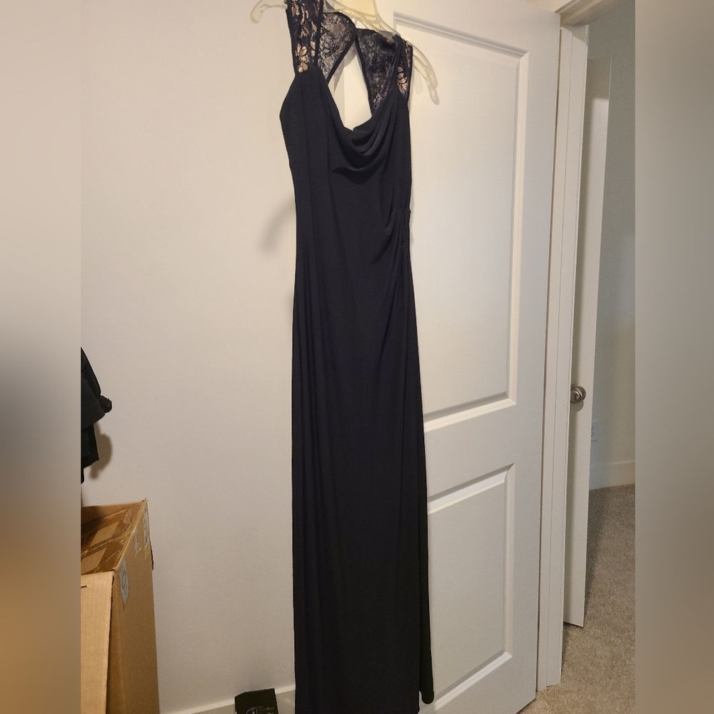 Black and gold gown